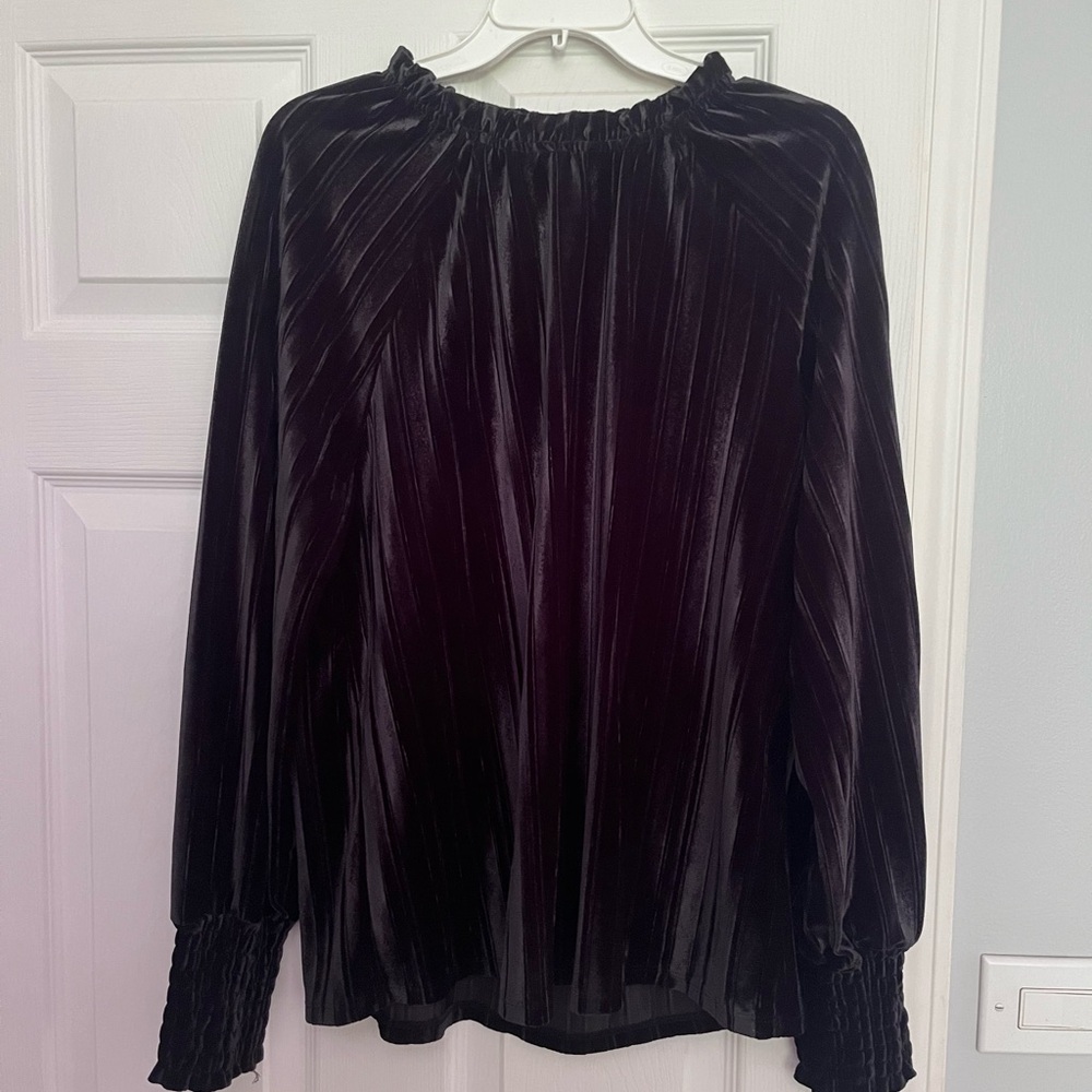 Cable & gauge velvet dress shirt L